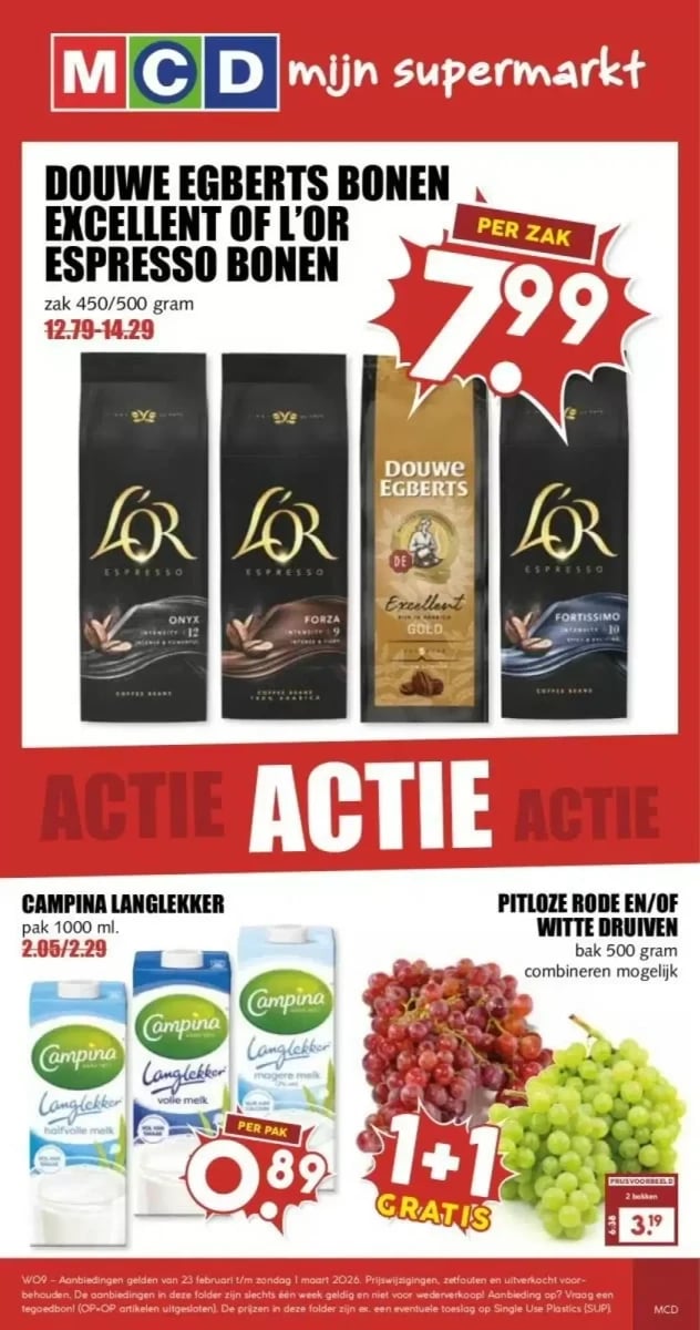 MCD Supermarkt folder – pagina 1