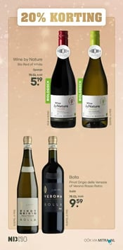 Wine by Nature Bio Red of White aanbieding bij Mitra – geldig van 02.02.2026 t/m 15.02.2026