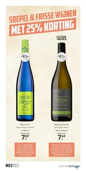 Blue Fish Pinot Grigio Trocken aanbieding bij Mitra – geldig van 06.04.2026 t/m 19.04.2026