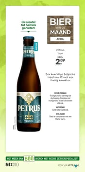 Petrus Tripel aanbieding bij Mitra – geldig van 06.04.2026 t/m 19.04.2026