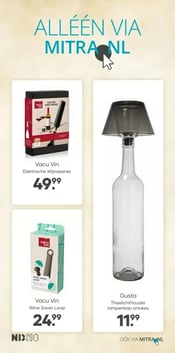 Vacu Vin Wine Saver Loop aanbieding bij Mitra – geldig van 25.01.2026 t/m 01.02.2026