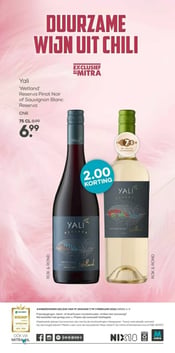 Yali 'Wetland' Reserva Pinot Noir aanbieding bij Mitra – geldig van 25.01.2026 t/m 01.02.2026
