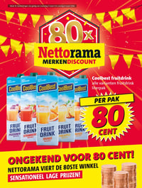 Coolbest fruitdrink aanbieding bij Nettorama – geldig van 02.03.2026 t/m 08.03.2026