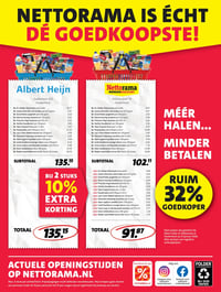 BIJ 2 STUKS 10% EXTRA KORTING aanbieding bij Nettorama – geldig van 09.02.2026 t/m 15.02.2026