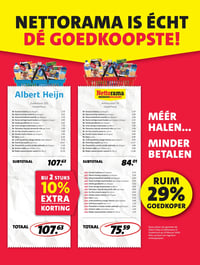BIJ 2 STUKS 10% EXTRA KORTING aanbieding bij Nettorama – geldig van 09.03.2026 t/m 15.03.2026