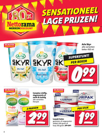 Campina vlaflip, slagroomvla of zacht & luchtig alle varianten literpak aanbieding bij Nettorama – geldig van 09.03.2026 t/m 15.03.2026