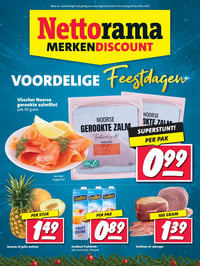 Ananas of galia meloen aanbieding bij Nettorama – geldig van 22.12.2025 t/m 28.12.2025