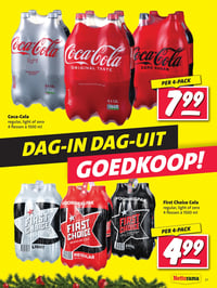 Coca-Cola regular, light of zero 4 flessen à 1500 ml aanbieding bij Nettorama – geldig van 22.12.2025 t/m 28.12.2025