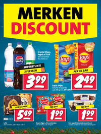 Crystal Clear, Pepsi of 7UP alle varianten fles 1500 ml aanbieding bij Nettorama – geldig van 22.12.2025 t/m 28.12.2025