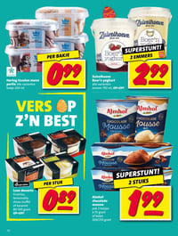 Almhof chocolade mousse pak 2 bakjes à 70 gram of beker 200/210 gram aanbieding bij Nettorama – geldig van 30.03.2026 t/m 05.04.2026