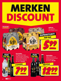 Speciaalbier La Trappe wit of tripel, Tripel Karmeliet, Hertog Jan Grand Prestige, Gentse strop, Kwaremont pittig blond of St. Feuillien Grand Cru fles 750 ml OP=OP aanbieding bij Nettorama – geldig van 30.03.2026 t/m 05.04.2026