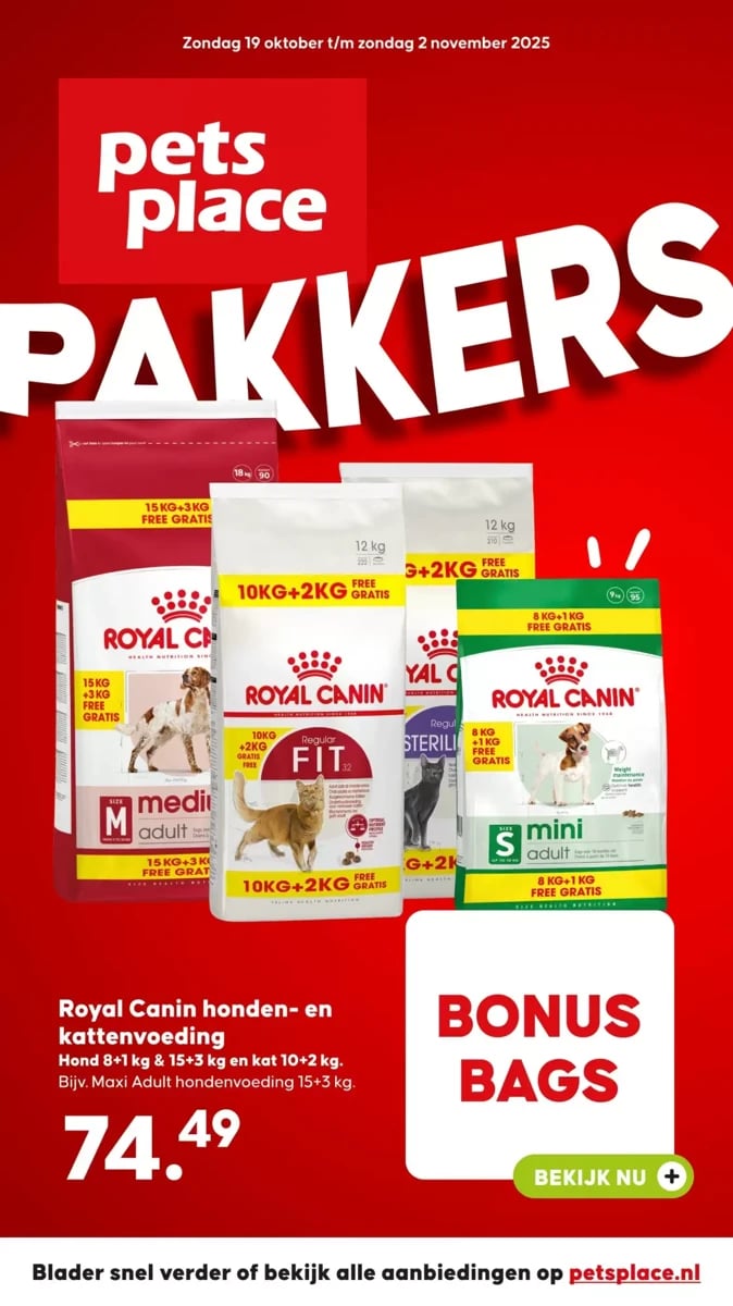 Pets Place folder – pagina 1