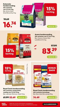 Acana hondenvoeding aanbieding bij Pets-place – geldig van 23.02.2026 t/m 22.03.2026