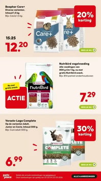 NutriBird vogelvoeding aanbieding bij Pets-place – geldig van 23.02.2026 t/m 22.03.2026