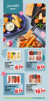 Feestelijk PLUS Gourmetschotel feestelijk 4 personen aanbieding bij Plus – geldig van 01.04.2026 t/m 07.04.2026