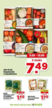 PLUS Spitskool, prei en andijvie grofgesneden aanbieding bij Plus – geldig van 03.06.2026 t/m 09.06.2026