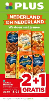 Alle Mora Mini snacks aanbieding bij Plus – geldig van 03.06.2026 t/m 09.06.2026