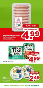 Alle Tiba Tempeh aanbieding bij Plus – geldig van 03.06.2026 t/m 09.06.2026