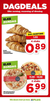 Alle Uit de keuken van PLUS Pizza's aanbieding bij Plus – geldig van 04.02.2026 t/m 10.02.2026