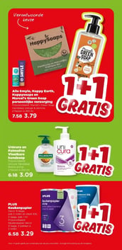 Unicura en Palmolive Vloeibare handzeep aanbieding bij Plus – geldig van 04.02.2026 t/m 10.02.2026