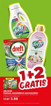 Alle Dreft Vaatwas, wasmiddel en wasverzachter aanbieding bij Plus – geldig van 04.02.2026 t/m 10.02.2026