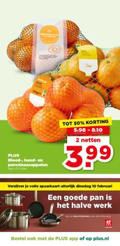 Bloed-, hand- en perssinaasappelen aanbieding bij Plus – geldig van 04.02.2026 t/m 10.02.2026