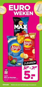 Lay's Max en flatchips aanbieding bij Plus – geldig van 07.01.2026 t/m 13.01.2026