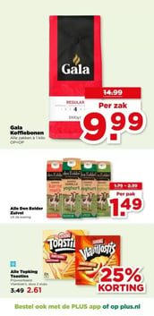Gala Koffiebonen aanbieding bij Plus – geldig van 07.01.2026 t/m 13.01.2026