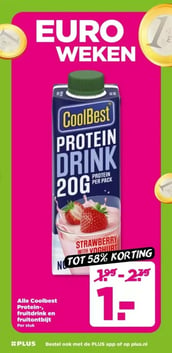 CoolBest Protein Drink 20G aanbieding bij Plus – geldig van 07.01.2026 t/m 13.01.2026