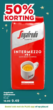 Segafredo Koffiebonen Intermezzo aanbieding bij PLUS – geldig van 10.12.2025 t/m 16.12.2025
