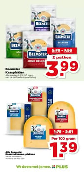 Beemster Kaasplakken aanbieding bij PLUS – geldig van 10.12.2025 t/m 16.12.2025