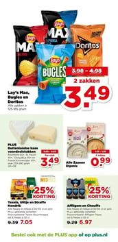 Lay’s Max, Bugles en Doritos aanbieding bij PLUS – geldig van 10.12.2025 t/m 16.12.2025