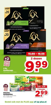 L'Or Koffiecups aanbieding bij PLUS – geldig van 10.12.2025 t/m 16.12.2025