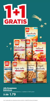 Koopmans bakmixen aanbieding bij PLUS – geldig van 10.12.2025 t/m 16.12.2025
