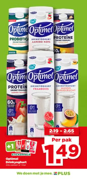 Optimel Drinkyoghurt aanbieding bij Plus – geldig van 11.02.2026 t/m 17.02.2026