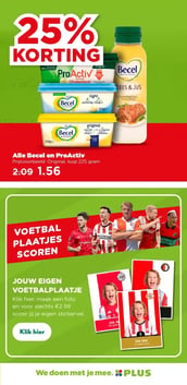 Alle Becel en ProActiv aanbieding bij Plus – geldig van 11.03.2026 t/m 17.03.2026