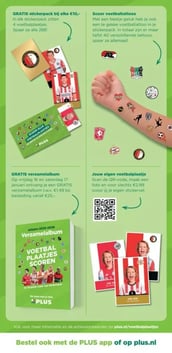 GRATIS stickerpack bij elke €10,- aanbieding bij Plus – geldig van 14.01.2026 t/m 20.01.2026