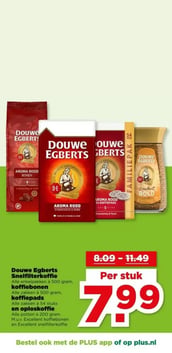 Douwe Egberts Snelfilterkoffie aanbieding bij Plus – geldig van 14.01.2026 t/m 20.01.2026