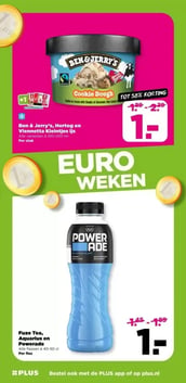 Fuze Tea, Aquarius en Powerade aanbieding bij Plus – geldig van 14.01.2026 t/m 20.01.2026