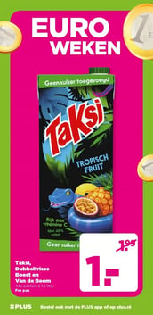 Taksi, Dubbelfrisss Boost en Van de Boom aanbieding bij Plus – geldig van 15.04.2026 t/m 21.04.2026