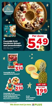 Feestelijk PLUS Appelkruimel Dessert* aanbieding bij Plus – geldig van 17.12.2025 t/m 26.12.2025