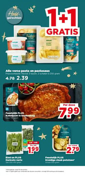 Feestelijk PLUS Kruidige steak potatoes aanbieding bij Plus – geldig van 17.12.2025 t/m 26.12.2025