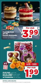 Feestelijk PLUS DIY Kit Dessert cheesecake aanbieding bij Plus – geldig van 17.12.2025 t/m 26.12.2025