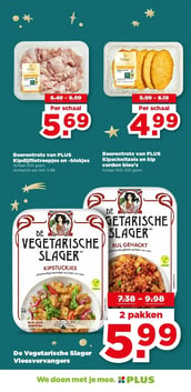 Boerentrots van PLUS Kipschnitzels en kip cordon bleu's aanbieding bij Plus – geldig van 17.12.2025 t/m 26.12.2025