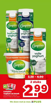 Campina Yoghurt en kwark aanbieding bij Plus – geldig van 18.02.2026 t/m 24.02.2026