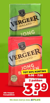 Alle Vergeer Kaasplakken aanbieding bij Plus – geldig van 18.02.2026 t/m 24.02.2026