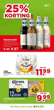 Leffe Blond en Corona Extra aanbieding bij Plus – geldig van 18.02.2026 t/m 24.02.2026
