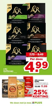 Alle Lavazza Koffie aanbieding bij Plus – geldig van 18.03.2026 t/m 24.03.2026