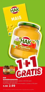 Hak Groenteconserven aanbieding bij Plus – geldig van 18.03.2026 t/m 24.03.2026