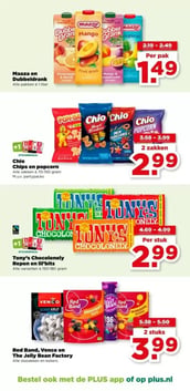 Tony's Chocolonely Repen en lil'bits aanbieding bij Plus – geldig van 18.03.2026 t/m 24.03.2026